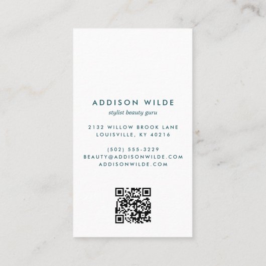 Blauw en Goud Moderne Kunst Vloeibare Inkt Zaken Kortingskaartje (Achterkant)