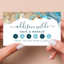 Blauw en goud moderne kunst vloeibare waterverfink