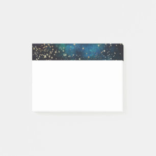 Blauw en Goud Onder de Sterren Nachthemel Post-it® Notes