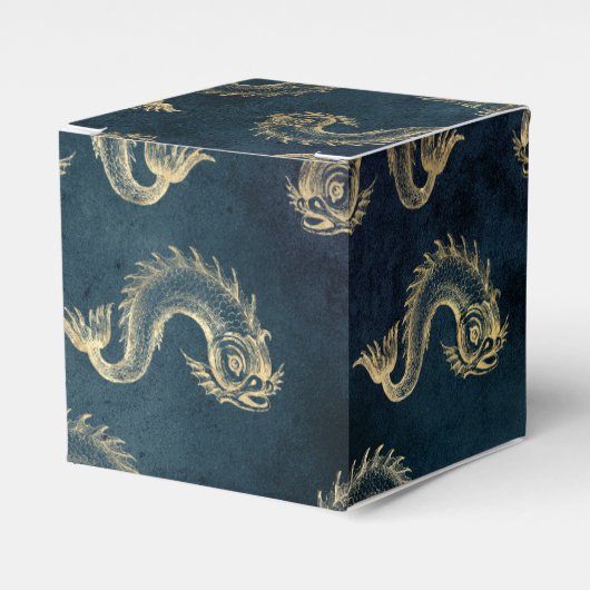 Blauw en goud oud maritiem bedankdoosjes (Voorkant Zijde)