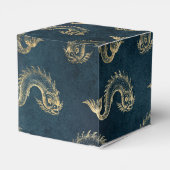 Blauw en goud oud maritiem bedankdoosjes (Achterkant)