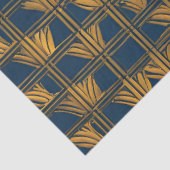 Blauw en Goud Patroon Decoupage Tissuepapier (Detail)