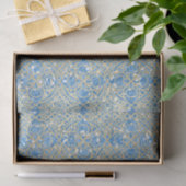 Blauw en goud patroon tissuepapier (Geschenk)