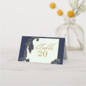 Blauw en goud plaatskaartje (Voorkant)