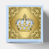 Blauw en Goud Prins Bedankdoosjes (Bovenkant)