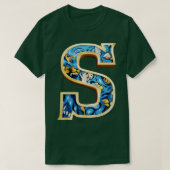 Blauw en Goud S Jaguar TShirt (Design voorkant)