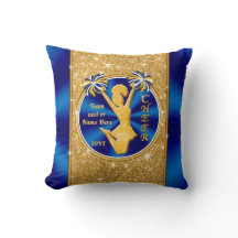 Blauw en Goud Senior Night Geschenken voor Cheerle