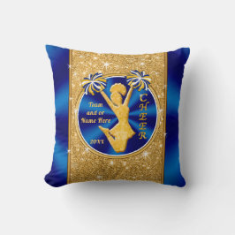 Blauw en Goud Senior Night Geschenken voor Cheerle Kussen