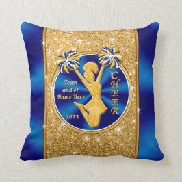 Blauw en Goud Senior Night Geschenken voor Cheerle Kussen