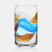 Blauw en Goud Speldag Blikvorm Glas (Achterkant)