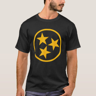 Blauw en goud Tennessee Flag Shirt Nashville Hocke
