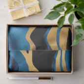 Blauw en Goud Tijger Serie Design 2 Tissuepapier (Geschenk)