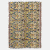 Blauw en goud verouderd deken (Voorkant Verticaal)