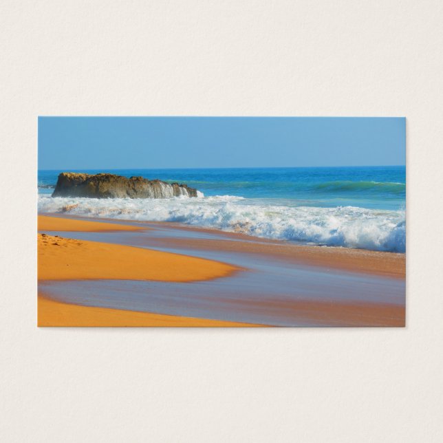 BLAUW EN GOUD VISITEKAARTJE (Voorkant)
