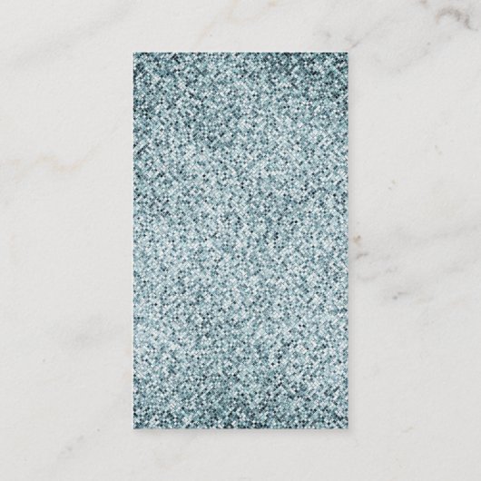 Blauw en goud Walima RSVP Informatiekaartje (Achterkant)