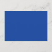 Blauw en Goud Waterverf QR code Enclosure Kaart (Achterkant)