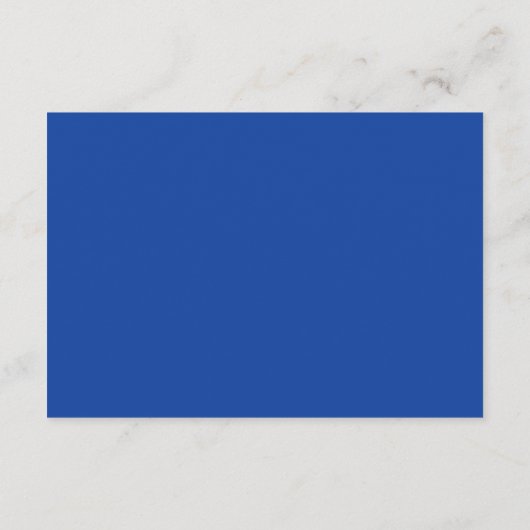 Blauw en Goud Waterverf QR code Enclosure Kaart (Achterkant)