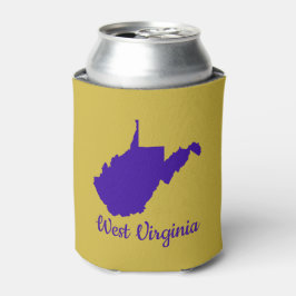 Blauw en Goud West Virginia Blikjeskoeler