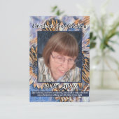 Blauw en Goud Zonnebloem Kunst | Foto | Offertes (Staand voorkant)