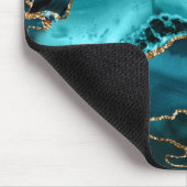 Blauw- en goudblauw muismat (Hoek)