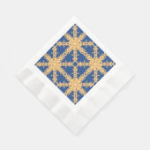 Blauw- en goudcollectie servet (Hoek)