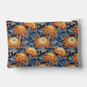 Blauw en gouden chrysanten etui (Achterkant)