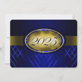 Blauw en Gouden Klasse 2025 Kaart (Voorkant)