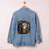 Blauw En Gouden Leeuwenkop, Denim Jacket (Hangar)