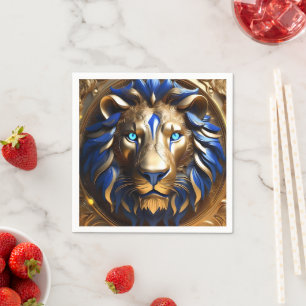 Blauw En Gouden Leeuwenkop, Servet