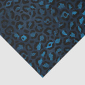Blauw en Gouden Leopard Reeks Ontwerp 5 Weefseldoc Tissuepapier (Detail)