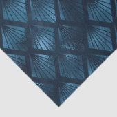 Blauw en Gouden Leopard-Reeks Ontwerp 9 Weefseldoc Tissuepapier (Detail)