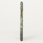 Blauw en Gouden Marmeren iPhone/iPad geval Case-Mate iPhone Case (Achterkant / rechts)