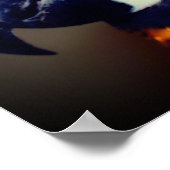 Blauw en gouden papegaai poster (Hoek)