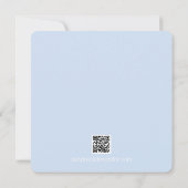 Blauw en gouden prins babyshower kaart (Achterkant)