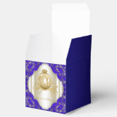 Blauw en Gouden Prins Bedankdoosjes (Geopend)
