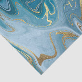 Blauw- en goudgatpatroon 5 tissuepapier (Detail)