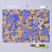 Blauw en goudgeel voor sierdoeleinden tissuepapier (Craft)