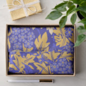 Blauw en goudgeel voor sierdoeleinden tissuepapier (Geschenk)