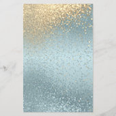 Blauw- en goudglitter - Programma (Achterkant)