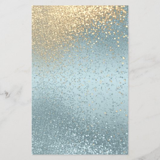 Blauw- en goudglitter - Programma (Achterkant)