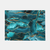 Blauw- en goudglitteragaat deurmat (Voorkant)