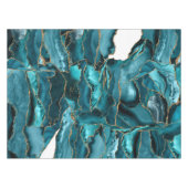 Blauw en goudglitteraglaat tafelkleed (Voorkant (Horizontaal))