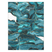 Blauw en goudglitteraglaat tafelkleed (Voorkant)