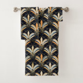 Blauw en goudkunst Deco Bad Handdoek (Insitu)