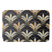 Blauw en goudkunst Deco Badmat (Voorkant)