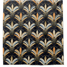 Blauw en goudkunst Deco