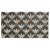 Blauw en goudkunst Deco Kussensloop (Voorkant-Links)