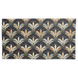 Blauw en goudkunst Deco Kussensloop