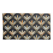 Blauw en goudkunst Deco Kussensloop (Achterkant-Rechts)