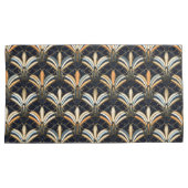 Blauw en goudkunst Deco Kussensloop (Voorkant-Rechts)